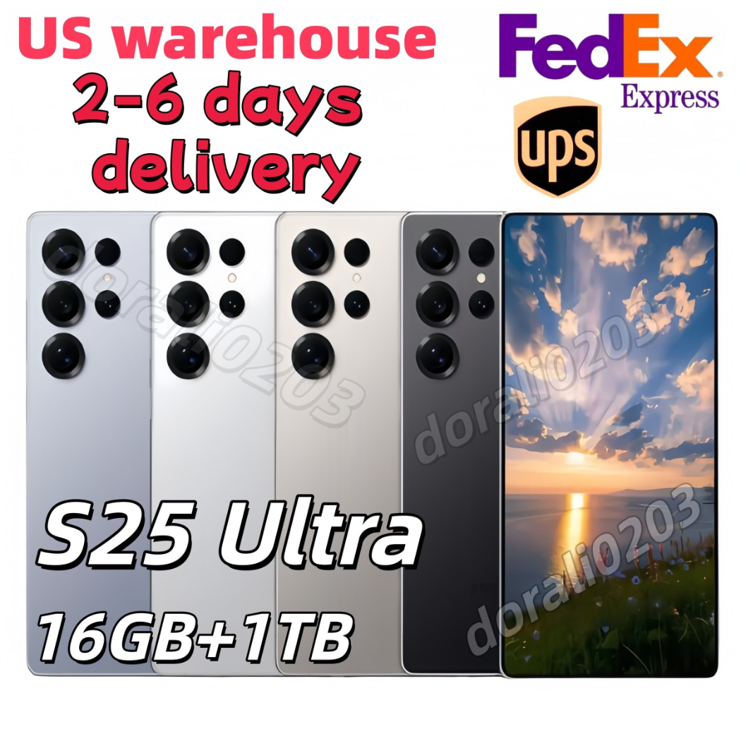 SAM S24 Ultra 5G 16GB+1T Smartphone High Quality cell Phones unlock 6.8inch Full Screen Fingerprint Face ID 20MP Camera GPS S25 mobile phone cell-image-1105263835