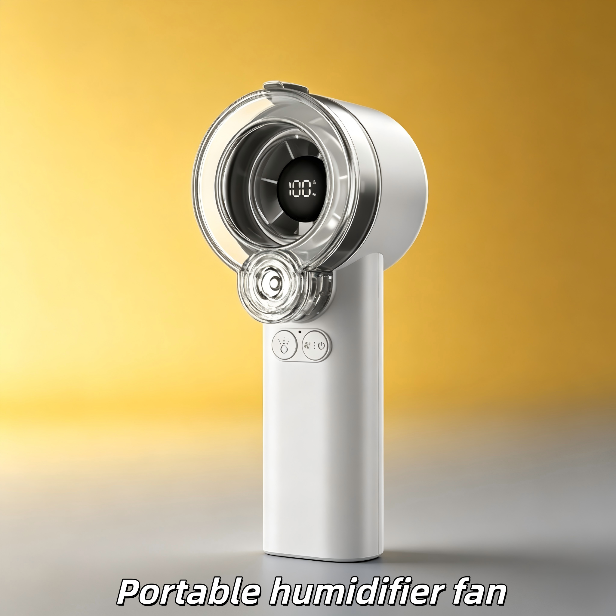 Portable Handheld Turbo Fan for Home Office Outdoor Travel, Mini Rechargeable Misting Fan with Quiet Motor, Long Battery Life, Nano Mist Humidify-image-1101417485
