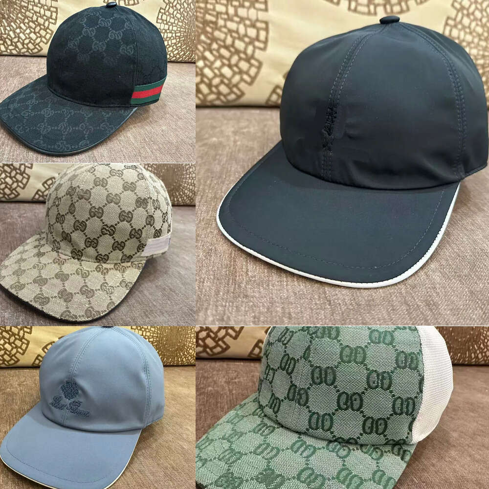 New Fashion Designer Baseball Men's Summer Checkered Embroidered Luxury Letter Adjustable Cotton Street Hat Ff22 7F9