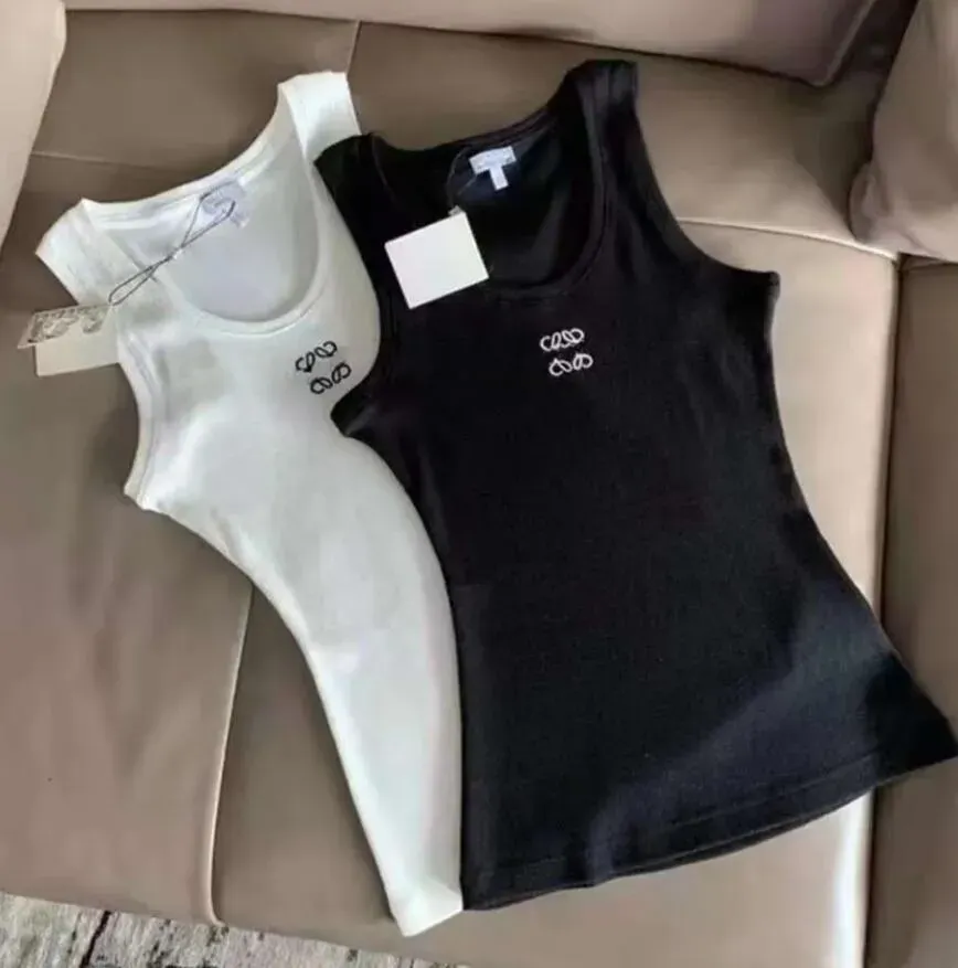 tank top vest designer clothes women women crop top camisole woman knits tank top embroidery vests sleeveless breathable knitted pullover womens-image-975163340