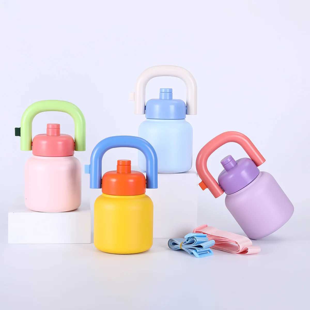 Dopamine Hand-held Kettle 316 Stainless Steel Childrens Insulated Cup with Straw Large Capacity Cartoon Big-bellied Cup K260413-image-1101444571