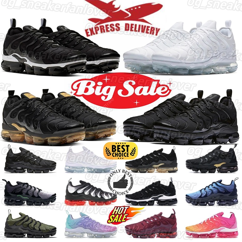 Designer TnsPlus Running Shoes Men Women Sneakers Triple White Black Cherrys Knicks University Blue Game Royal Obsidian Walking Sports Trainers 3-image-865992461