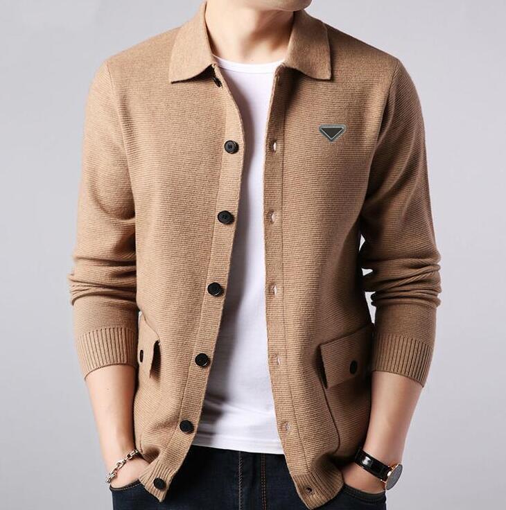 spring designer sweater men long sleeve cardigan luxury sweaters knit jacket mens clothing
