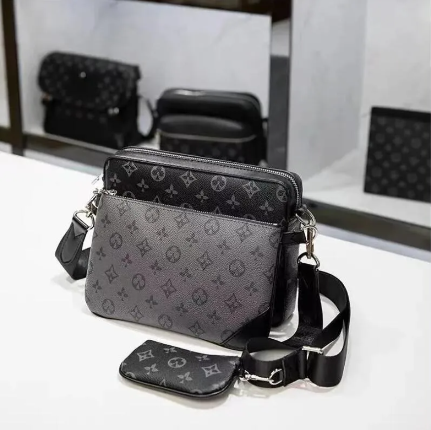 Top Qualitys ew sacs de créateurs hommes femmes bandoulière en cuir 3pcs ensemble détachable trio sacs de messager sac à bandoulière 3 en 1 sac à