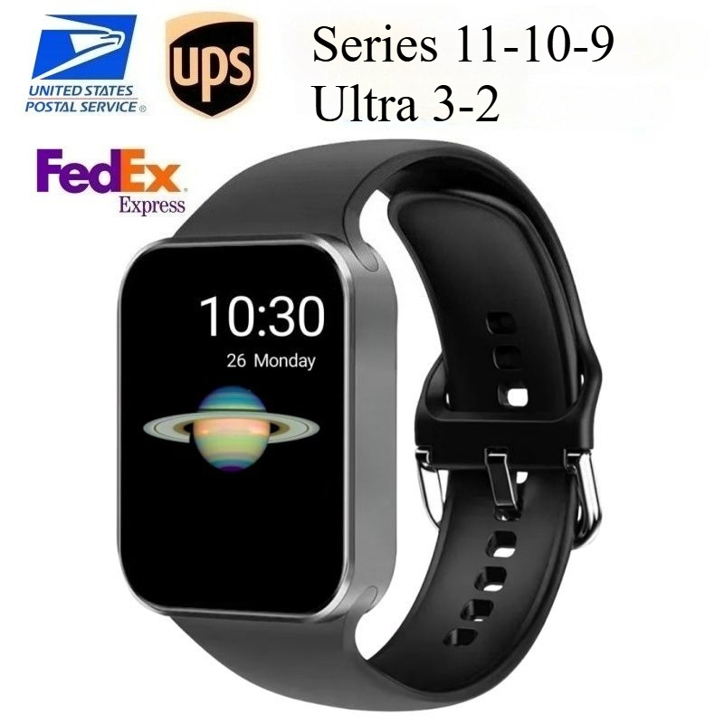 Smartwatch Series 11 Series 10 Series 9 Ultra3 Ultra2 Series 9 Touch Screen Wireless Charging Bluetooth Call Marine strap Sports Strap-image-1101365500