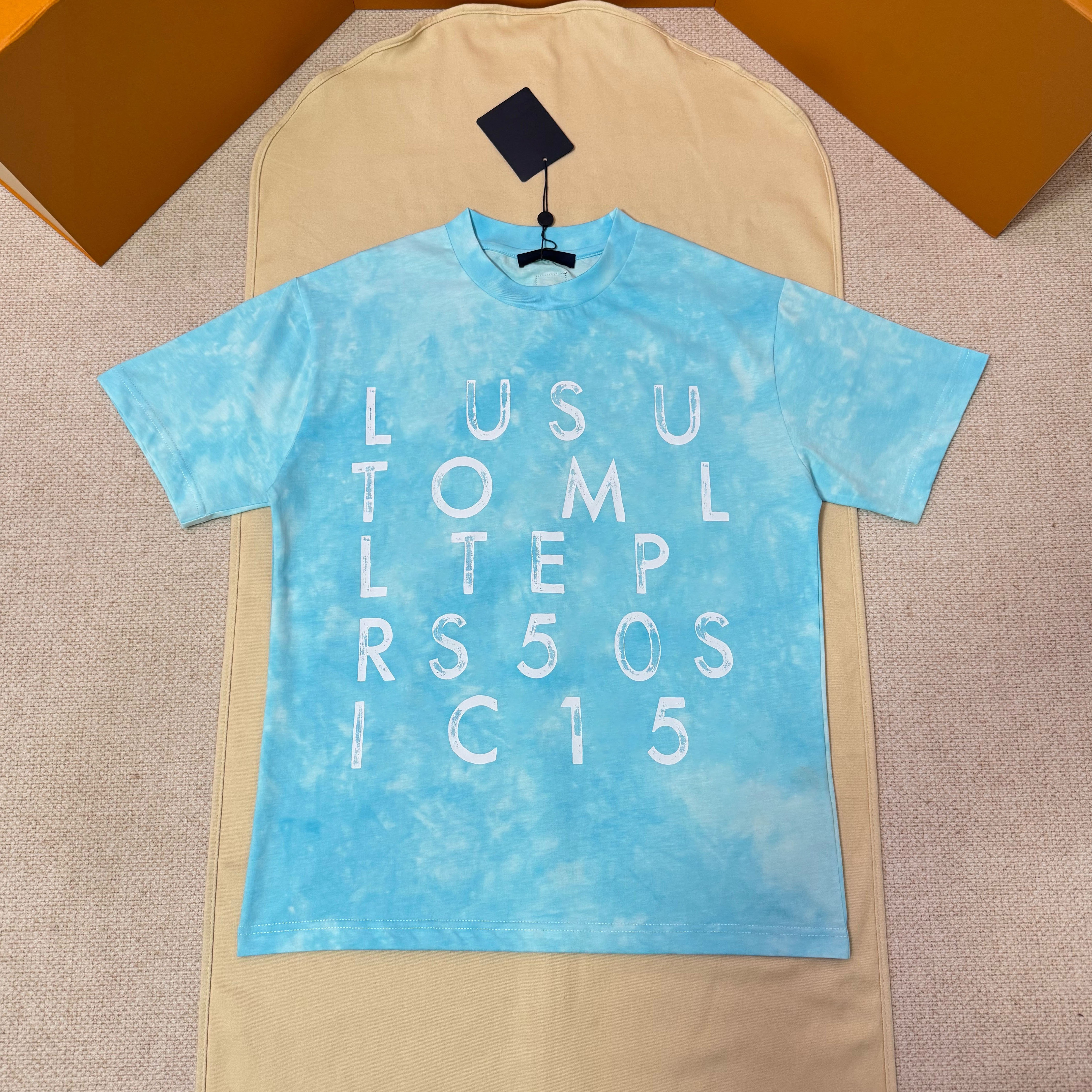 Designer brand high-quality men's T-shirt polo shirt letter printed men's T-shirt street wear short sleeved shirt