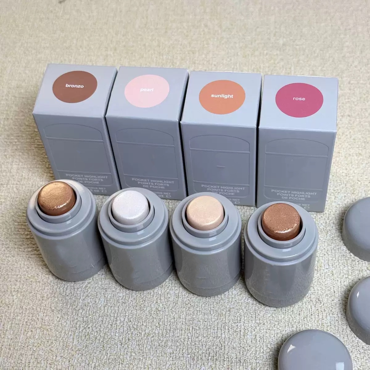 Multi Use Glow Stick bronzo rose sunlight Highlighters Contour Brighten Highlights Body Face Shimmer Glitter Shadow 5.3g