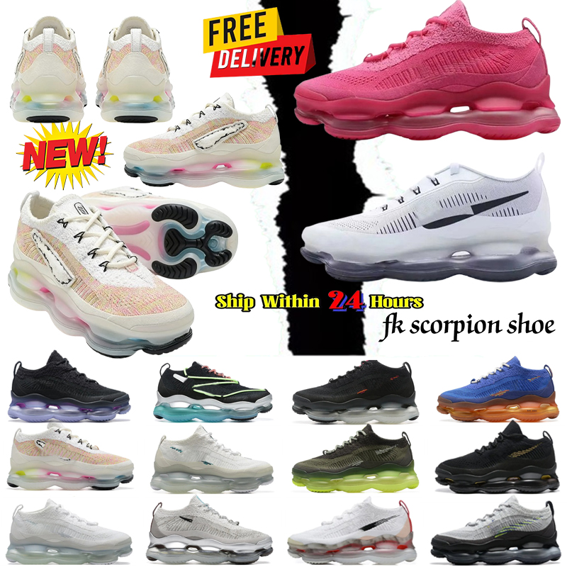 Fashion FK Running Shoes For Women Mens Triple Black Gold Red White Wolf Grey Wheat Cushion Vaporizer Sneakers Sports Trainers
