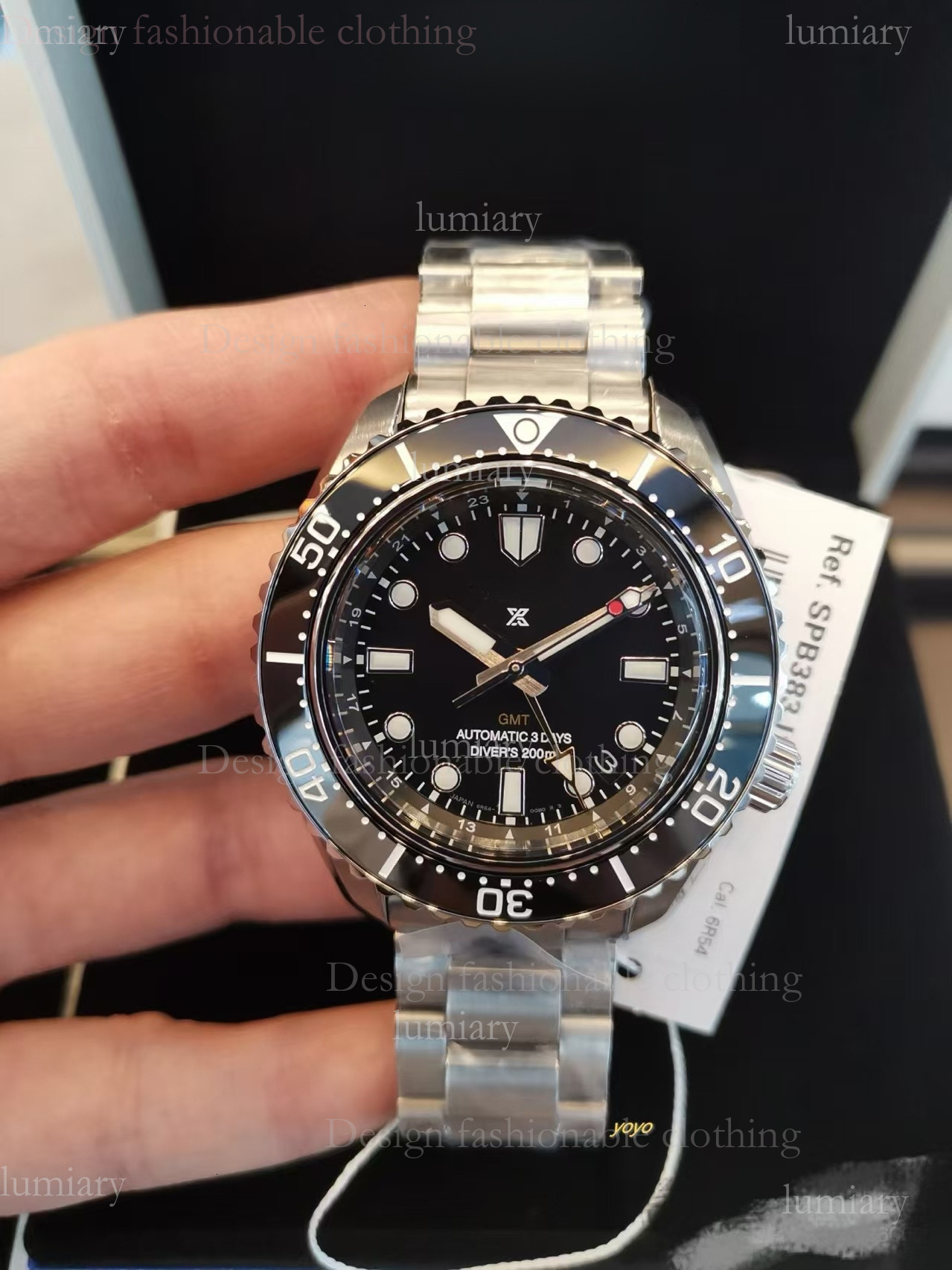 2026 SEIKOity GMT PRESAGE Seikowatchs Men's SK automatic machinery time clock CalendarSimple Fashionable Contrasting Color Casual Temperament M