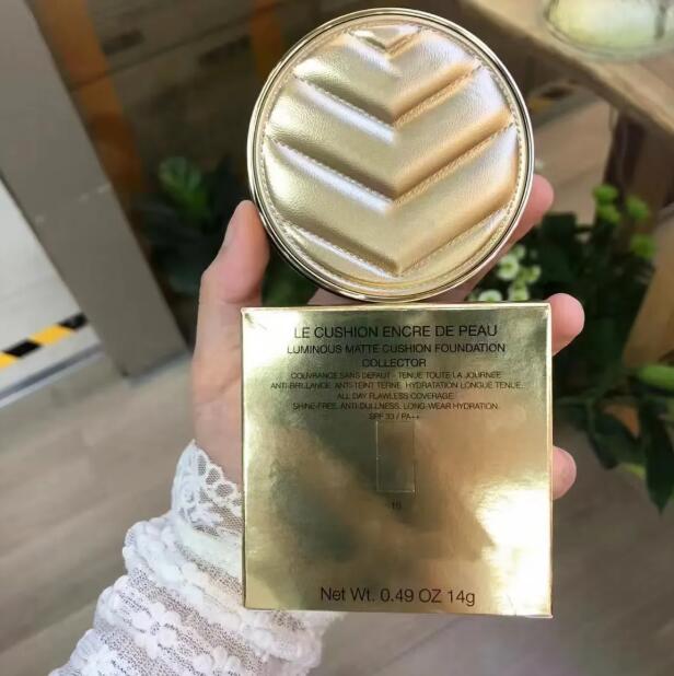 Brand Foundation 14g Gold Leather Air Cushion Limited Edition Long-Lasting Foundation Makeup Holding Concealer Lasting Moisturizing Face Makeup-image-1101632626