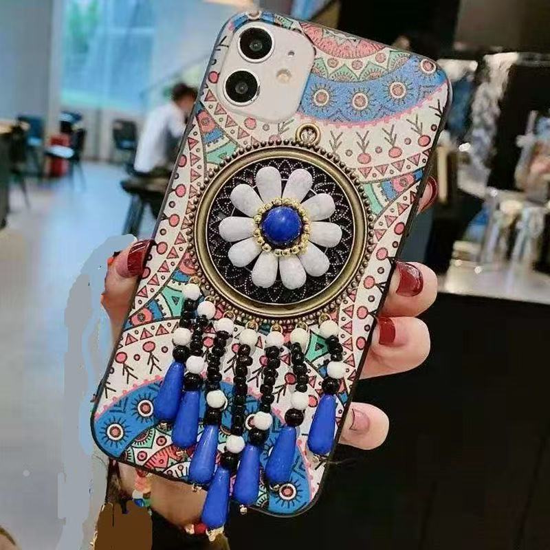 Elegant Mandala Floral Pattern Luxury Phone Case Cover For iPhone 17 16 15 14 13 12 Pro Max-image-1101580634