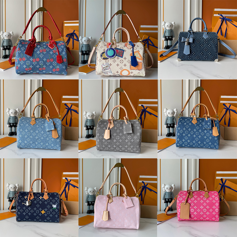High Quality Popular Murakami Designer Embossed Denim Luxury Handbag Single Shoulder Diagonal Tote Bag Manufacturer Wholesale