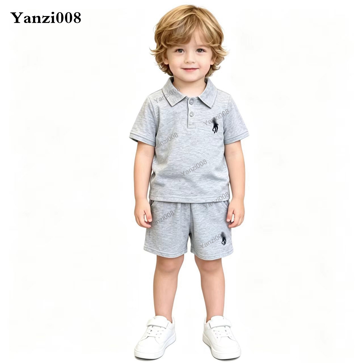 Summer Luxury Brand Designer Kids Clothes Girls Sets Kids Boy Clothing Set Toddlers Boys Girls Clothes New Brand T-shirt + Shorts 2Pcs/Set Baby G-image-1101710280