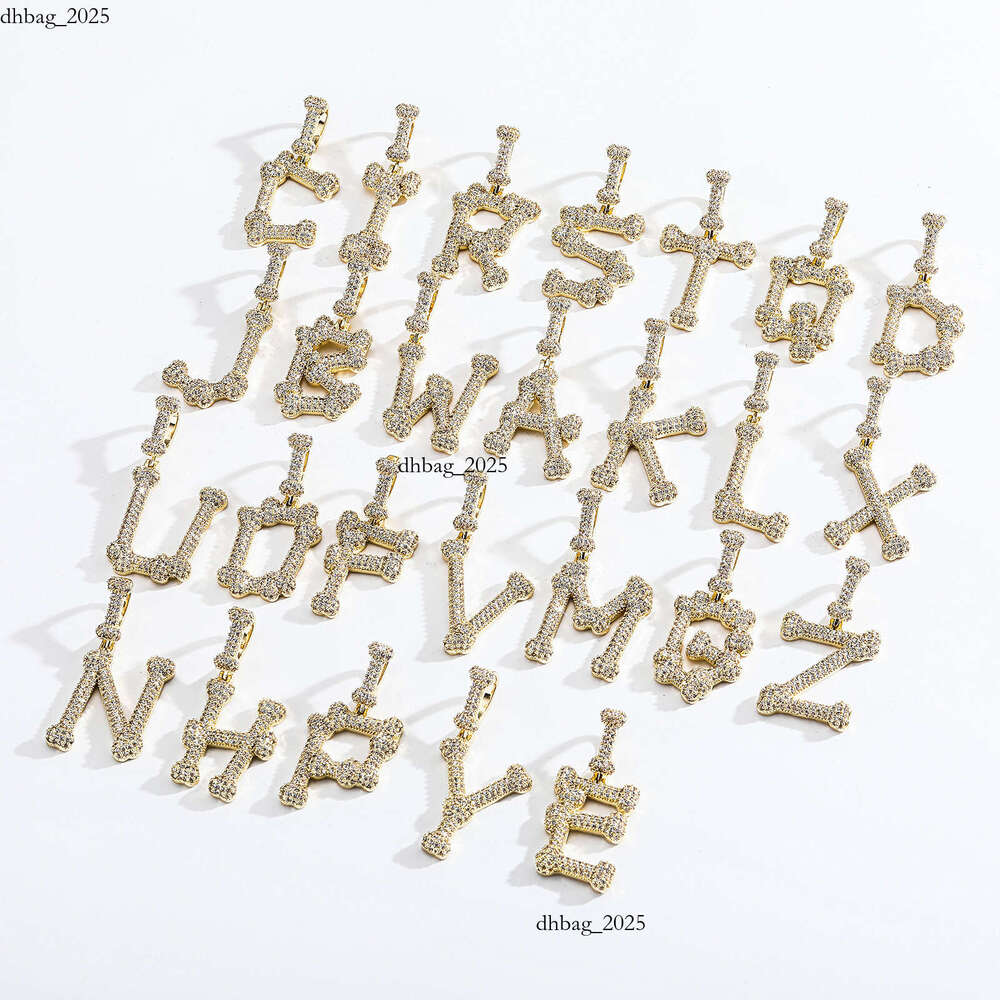 Jewelry INS Hot-Selling New Bone Splicing Pendant 26 Letters Freely Combined Hip Hop Necklace