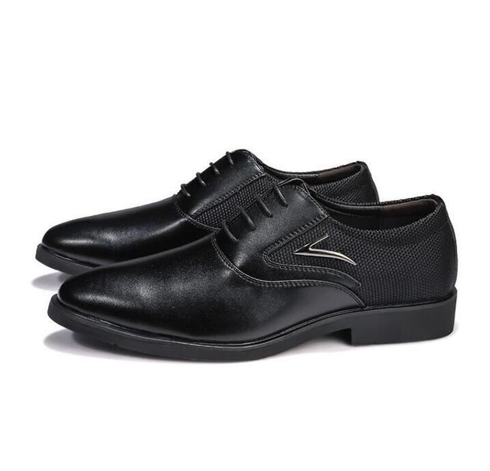 Hommes chaussures habillées en cuir de mode blanc rouge noir or à lacets chaussures d'affaires formelles Oxford chaussures de Style classique