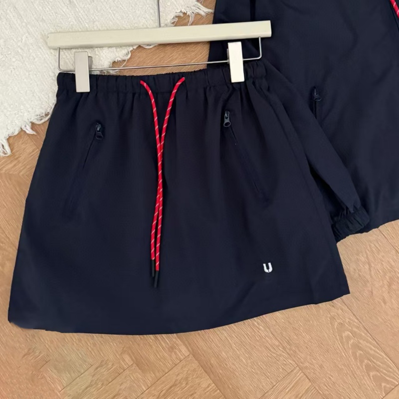 Women coats designer jackets logo letter offset printing hooded women windbreaker skirt fashion series set womens short skirt casual loose designer