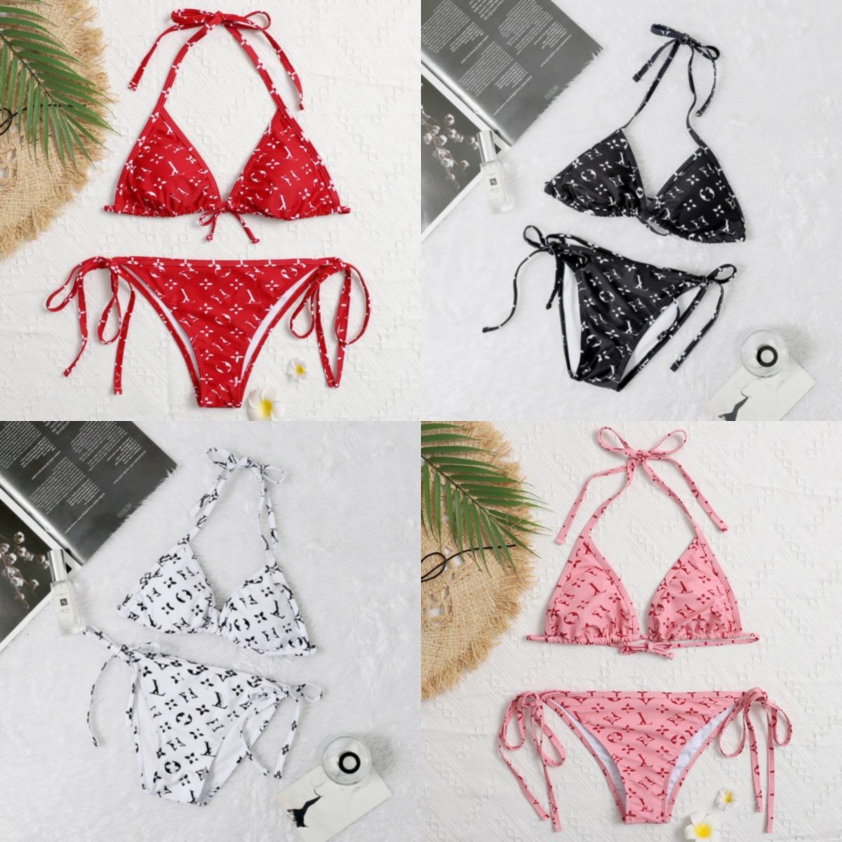 Womens Luxury Swimwear Designer Bikini Two-Pieces Contrast Color Swimwear Bathing Suits Swimsuits Sexy Three Point Bikini Swim Sets-image-1101575243