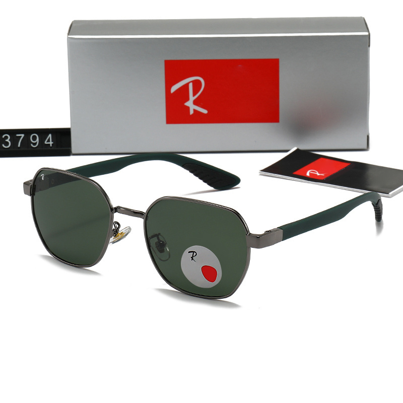 A3794 Haute qualité hommes marque classique rayities banities femmes polarisation conduite lunettes de soleil lunettes de luxe monture en métal D