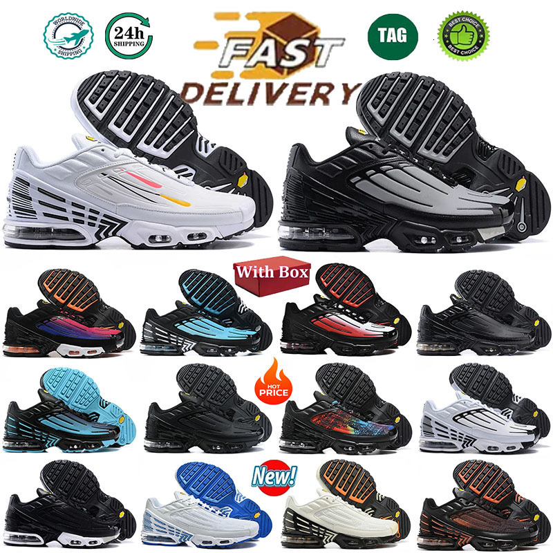 2026 Designer Tn Tuned Plus 3 Running Shoes Bone Black Olive Green Deep Royal Repeat Print Radiant University Red Ghost Unity Mens Tn3 Trainers Snea