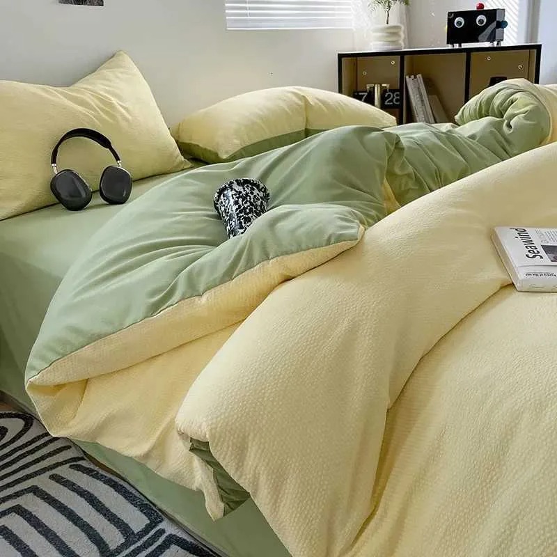 WOXX Pink Cotton Flannel Full-Sheet Set: Matching Comforter & Duvet Cover-image-1101772941