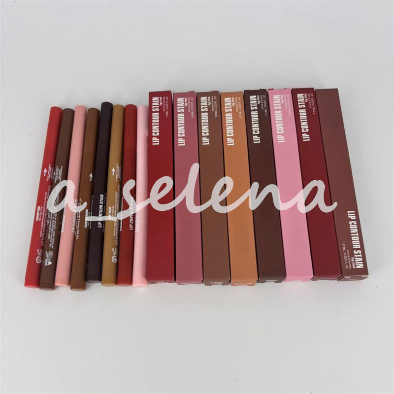 Lip Makeup 8 colors Long Lasting Matte Color Lip liner Pencil 1ml Honey Rosewood Toasty Brown Soft Nude Shades Lip Pencils-image-403940309