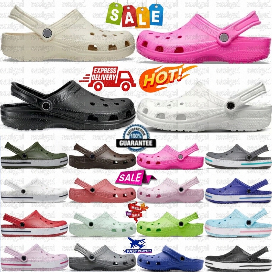 Classic Clog Bayaband Sandal Women Sandals Mens Black White Bone Navy Varsity Red Slate Grey Dreamscape Stucco Arctic Mystic Purple Coffee Ivory-image-879734262