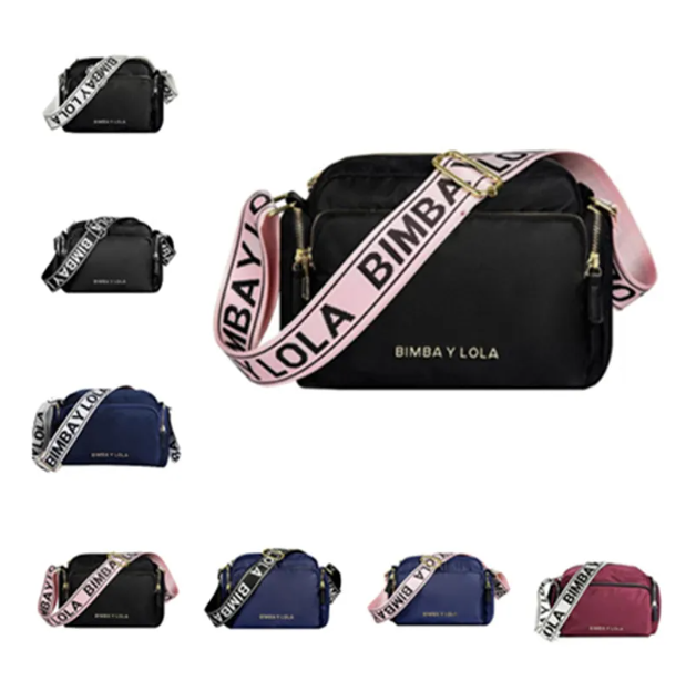 Spanish women's bag BIMBLOLA Binba and Lola women's shoulder bag diagonal cross bag camera bag letter design BIMBA Y Lola-image-980303409