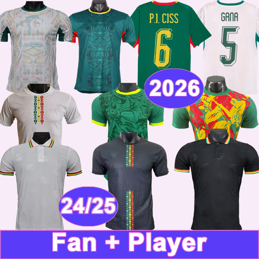 24 25 26 seNEgAl Mens Player Soccer Jerseys MBAYE H.DIALLO DIA GUEYE P.M.SARR P.I.CISS Home Away Football Shirts Short Sleeve Uniforms-image-918291643