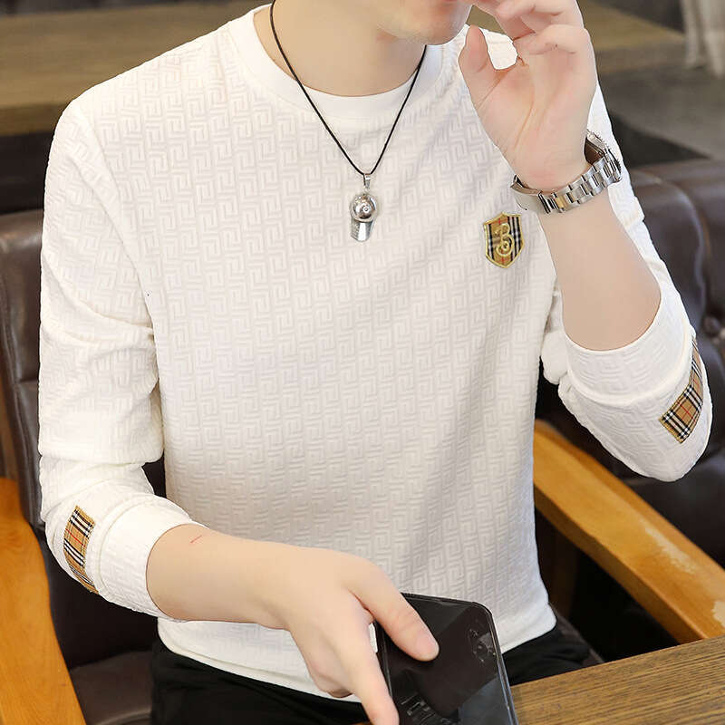 Luxury Brand Designer Clothes New Korean-Style Sweatshirt For Autumn And Winter, Jacquard Fashion Embroidery, Casual High-End Long-Sleeve Round-Neck