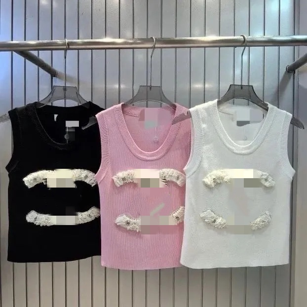 Summer Womens Tank Tops Luxury Designer Tanks Women Sleeveless Camis Shirt Short Tee Embroidery Woman Teeshirts Tshirts Lady Backless Clothing Tops