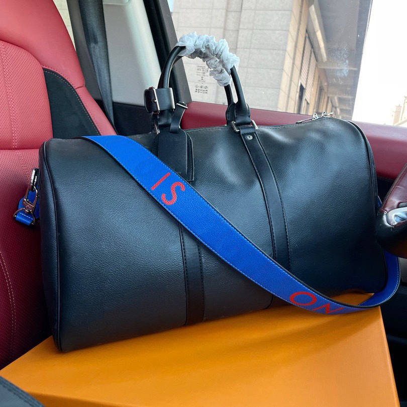 Brand Designer Travel Duffel Bag 45cm Large Capacity Weekender Gym Bag Duffle Leather Carry On Luggage , Crossbody Travel Bag Waterproof , Overni-image-1101699037