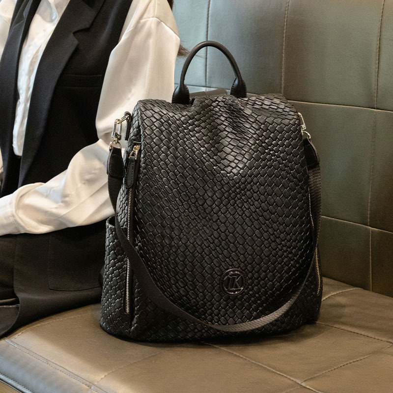 Multi-Piece Fashion Backpack Matching Kits Brand Women's 2026 Genuine Leather Large Capacity Shoulder High End Travel Bag scratch resistant pre