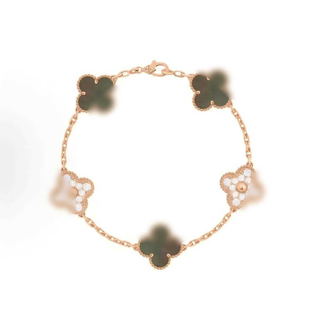 Designer Bracelets Vanca Classic Two-Tone Bracelet Light Luxury And Exquisite Layered Wrist Accessory High-End Jewelry Stable