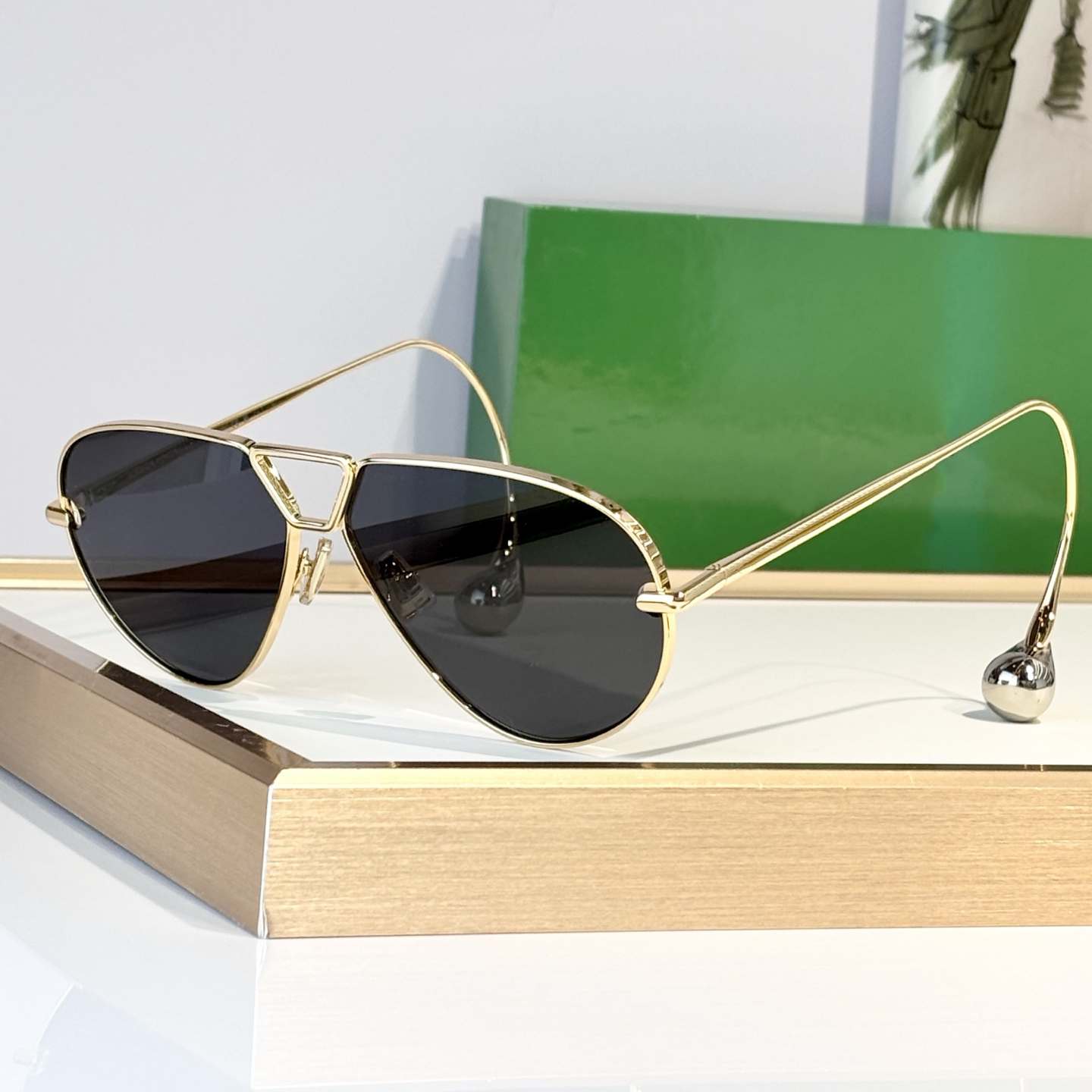 Fashion Sunglasses For Men Women 1437 Summer Designer Stylish High Street Style Anti-Ultraviolet Retro Plate CR39 Oval Full Frame Glasses Random Box