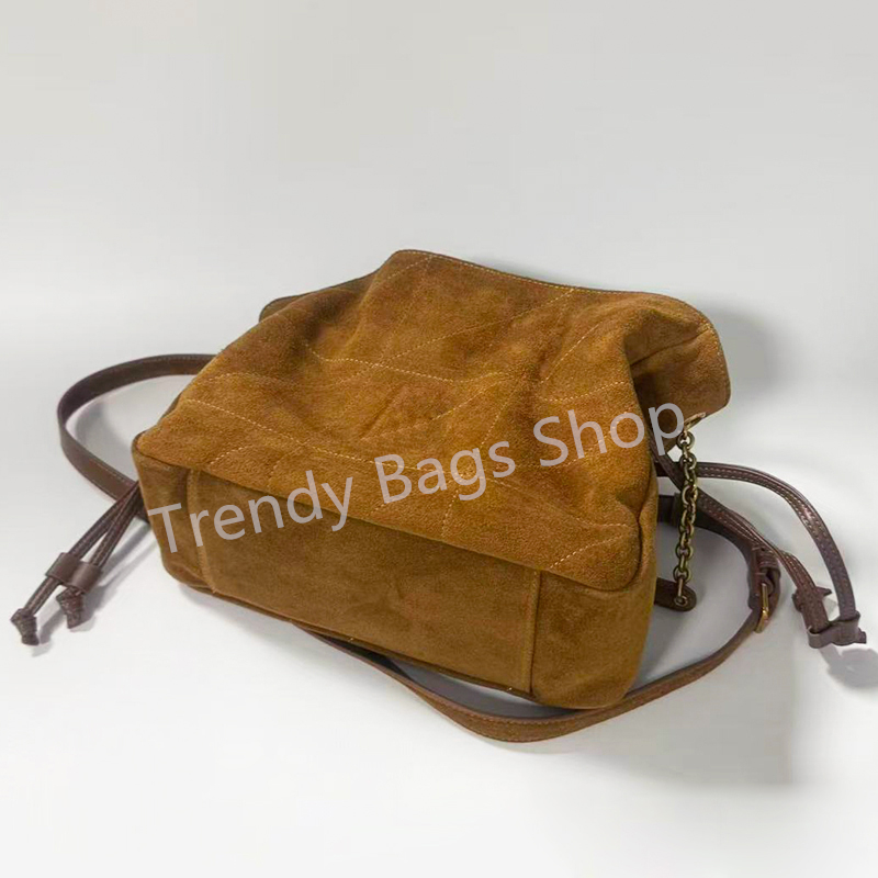 Sacs à bandoulière en cuir suédé de qualité supérieure, sac à main à la mode pour femmes, sac à cordon