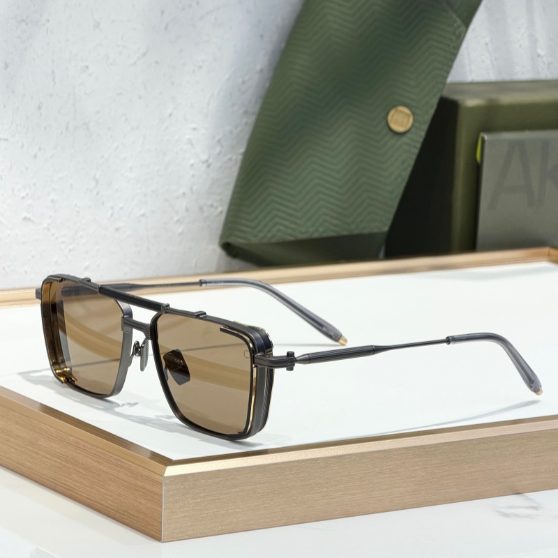 Nouveau AKONI Hera Eyewear AKS 203 Lunettes de soleil de créateur de haute qualité Mode Marque de luxe Classique UV400 Cadre carré pour hommes fe
