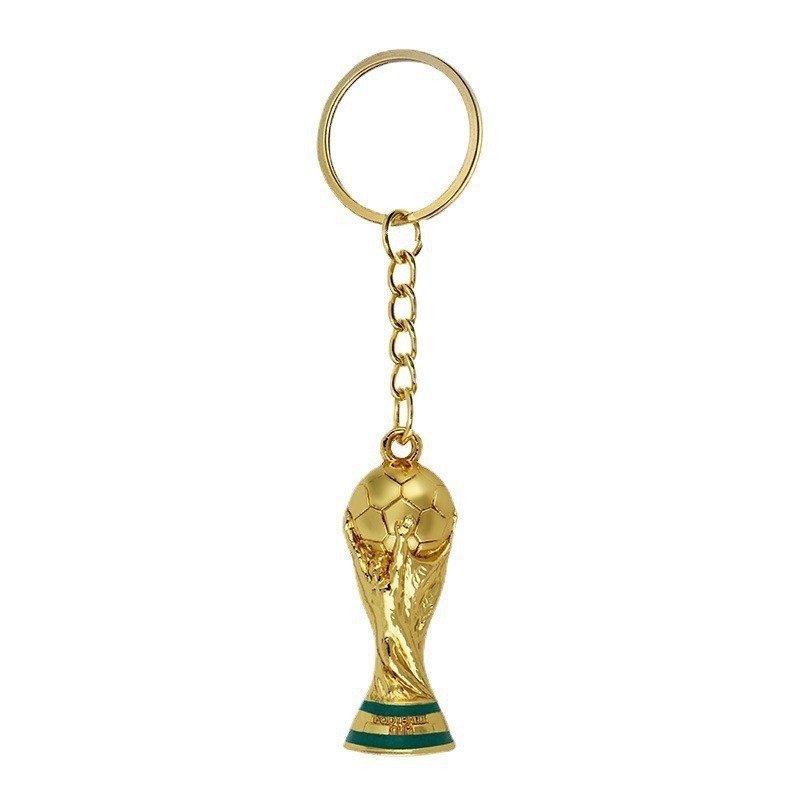 2026 World Cup Hercules Trophy Keychain Soccer Ball Key Ring Stainless Steel Football Fan Merch Bag Charm Bulk Wholesale World Cup Souvenir-image-1102039293