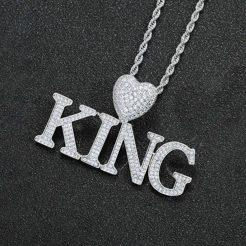 Customized Jewelry Hip Hop necklace with CEO letter heart clasp personalized creative custom DIY English letters