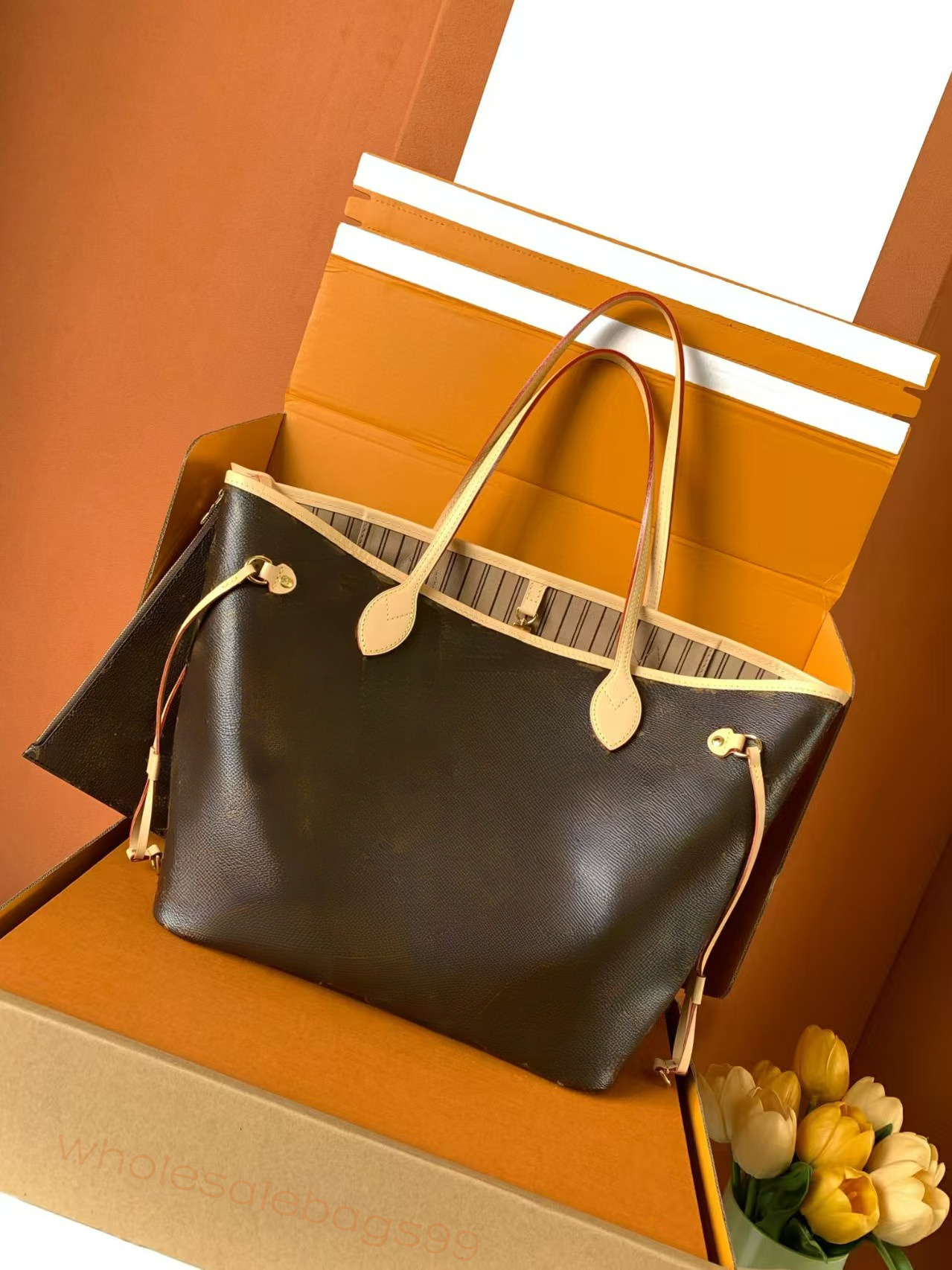 top quality luxury desinger women totes handbag old cobbler with wallet 2 pcs set shopping bag upgraded version coated canvas single shoulder bag mo