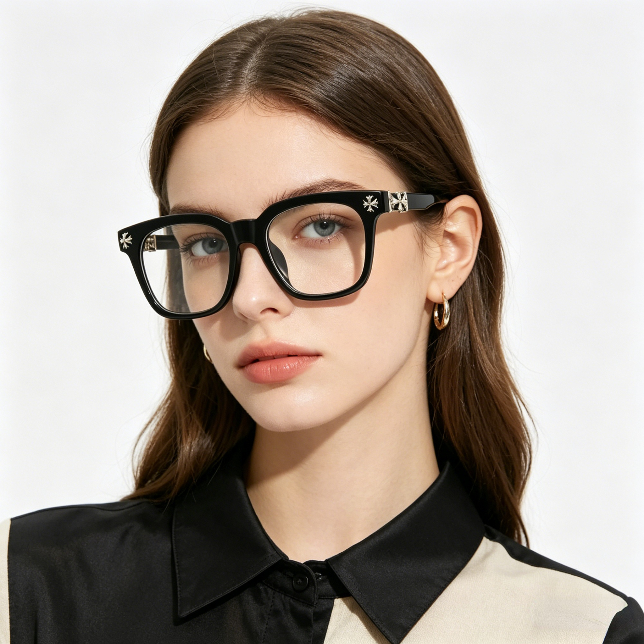 Luxury top Chrome Sunglasses Cross Sunglasses For Women Glasses Frames Men New Fashion Plate Eyeglass Luxury Designer Glasses Sunglasses box