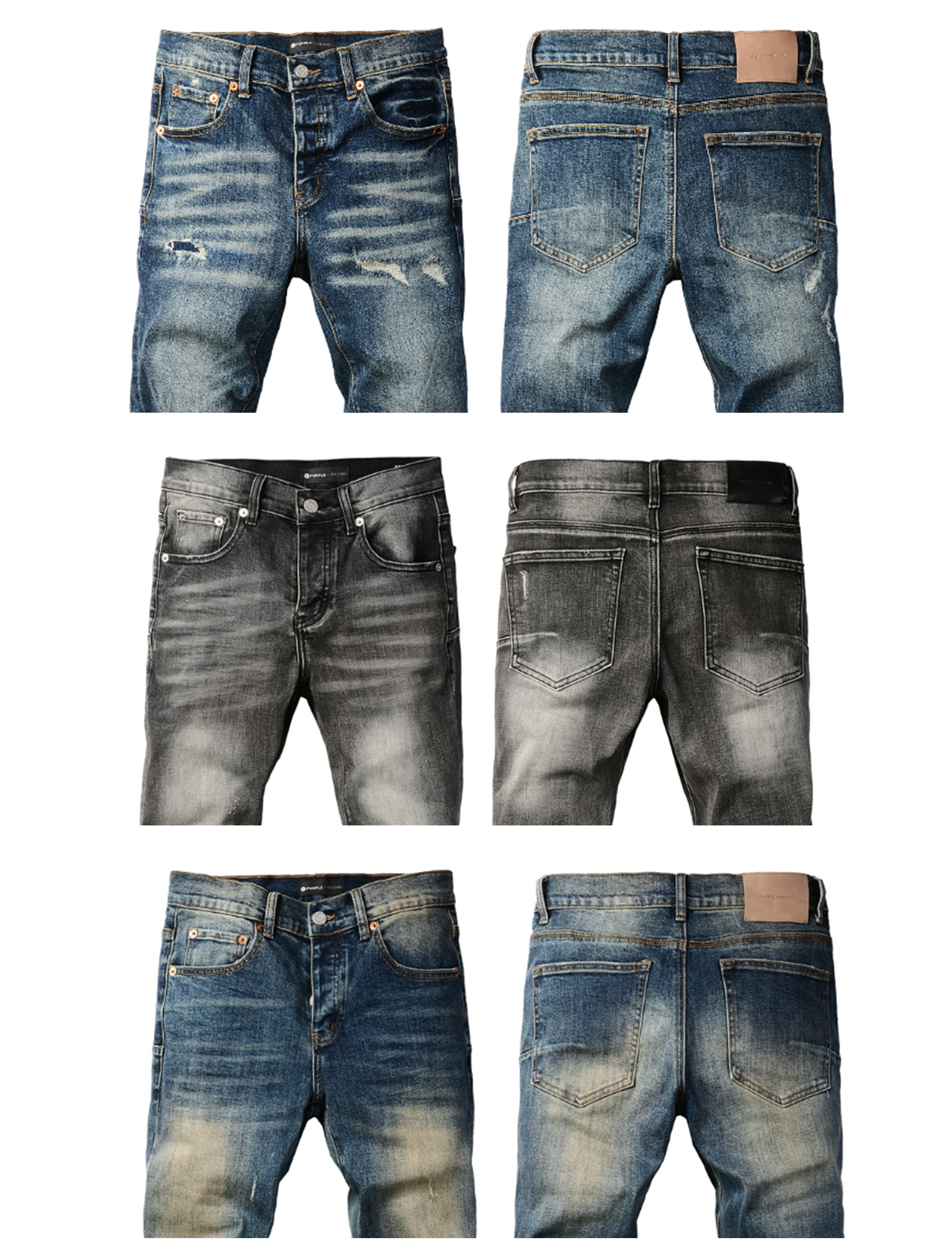 Jeans classiques à la mode pour hommes, pantalons de vélo déchirés, jeans de moto coupe slim, jeans de cyclisme pour hommes