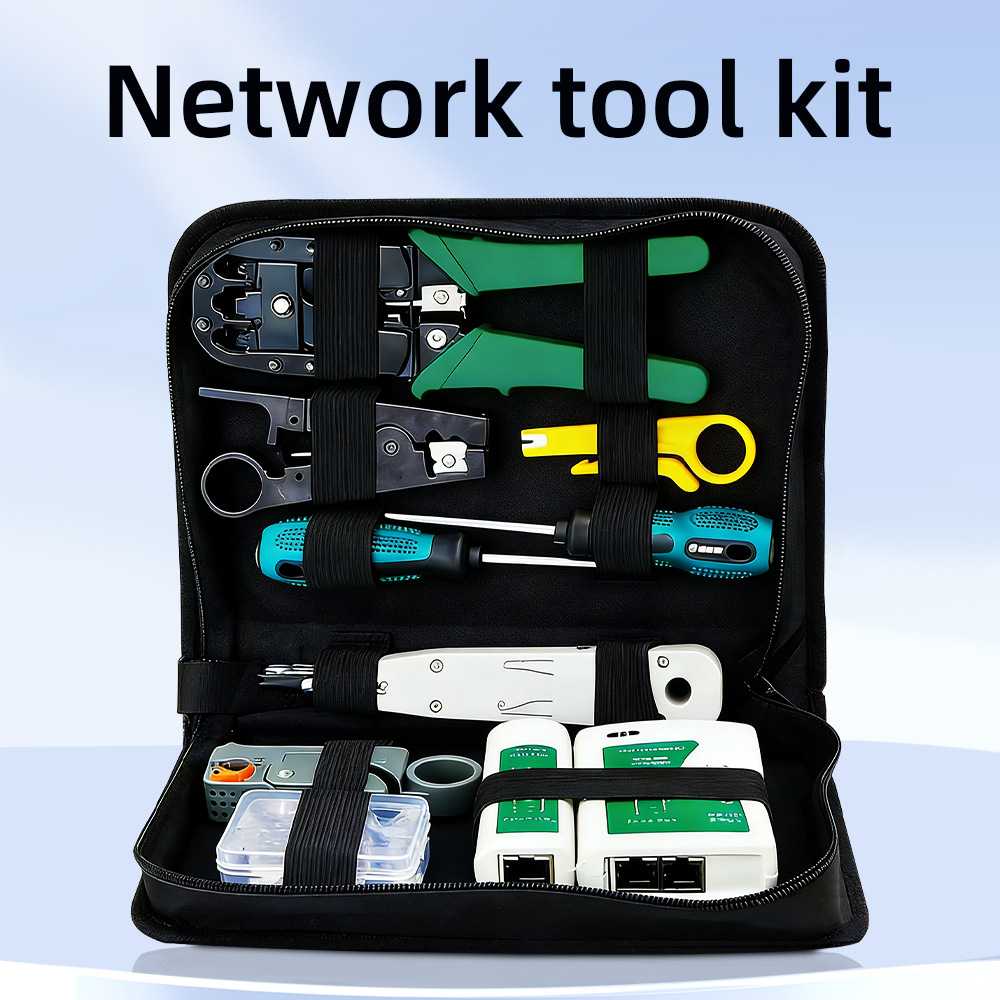 Network Tool Kit 3 in 1 Cable Crimping Pliers Network Tester Set-image-1101931565
