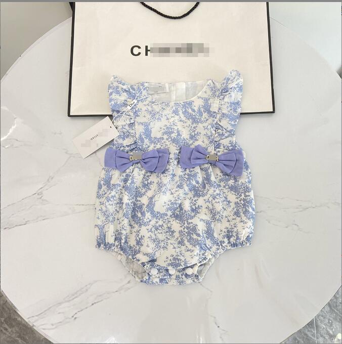 In Stock Luxury Designer Newborn Baby Girl Boy Rompers Clothes Infant Girls Letter Print long short sleeve Jumpsuits Onesie Bodysuit Jumpsuit