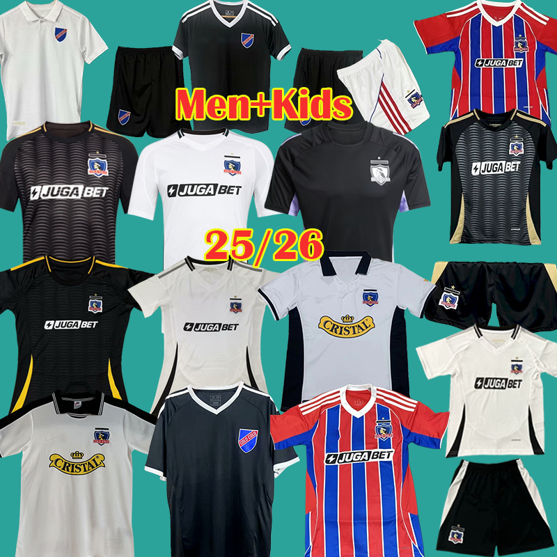 25 26 100th COLO COLO retro Soccer Jerseys anniversary CORREA CEPEDA Women Football Shirts 2025 2026 OROZ RODRIGUEZ AQUINO PIZARRO VEGAS Men Kids