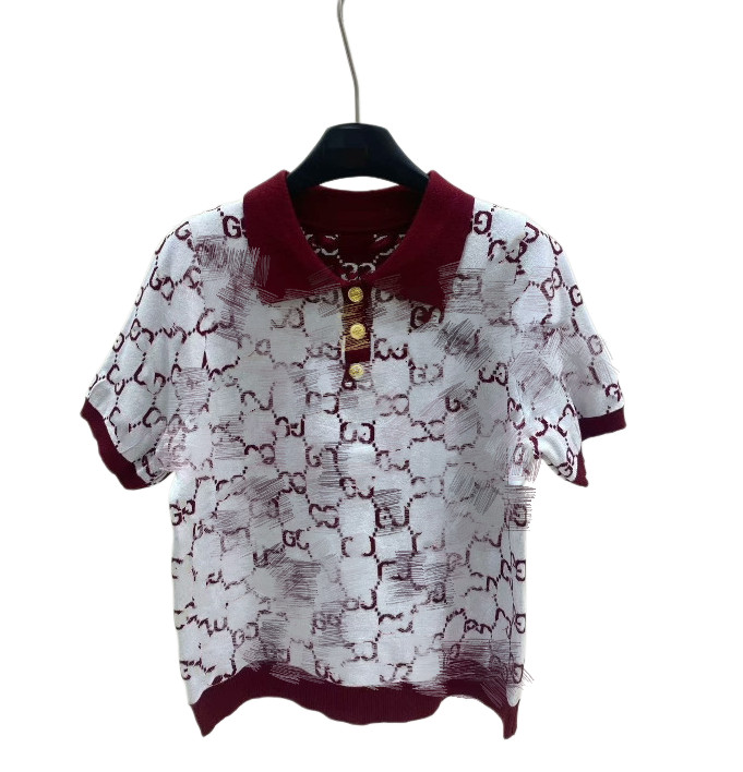 Summer New Women's Knits Tees polos vest Sweaters brand Women designer Knits T-shirts short sleeved