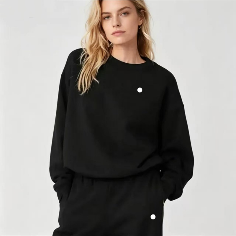 Ensemble de yoga, sweat-shirt argenté avec logo 3D, pull ample à manches longues et courtes, haut court, entraînement physique, col rond, ensembl