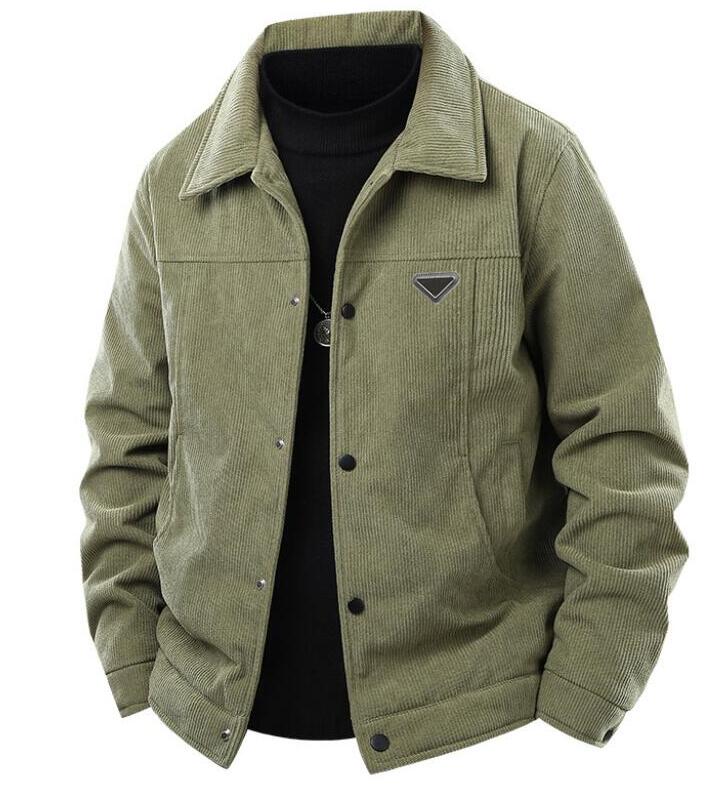 5XL spring luxury corduroy jackets for men designer jacket zipper cardigan mens coat RADA966