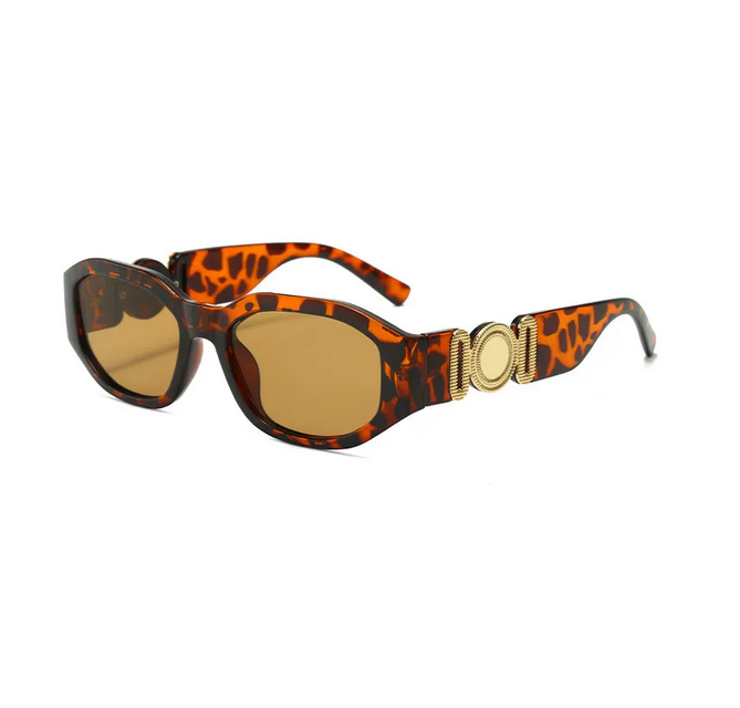 Designer Sunglasses For Men Women Brown Pilot Sun Glasses UV400 Eyewear Metal P Shape Frame Lens Fashion Driving Goggle Sunglass Red Frames Eyeglass