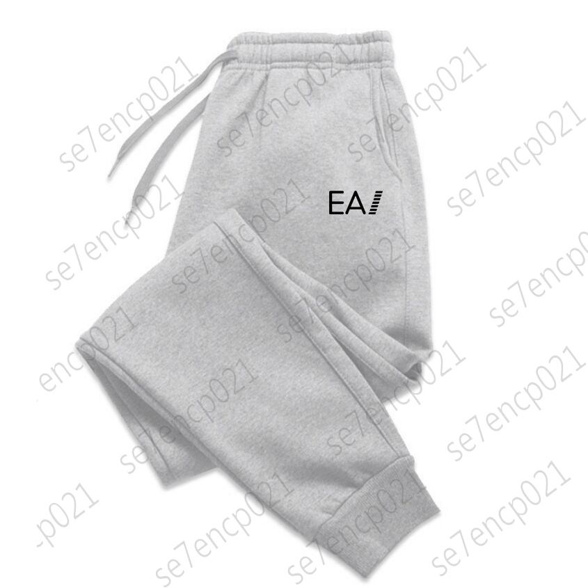 Autumn Winter Men's Gray Joggers Drawstring Casual Pants Fleece Sweatpants Workout Running Gym Fitness Sports Trousers-image-784938339