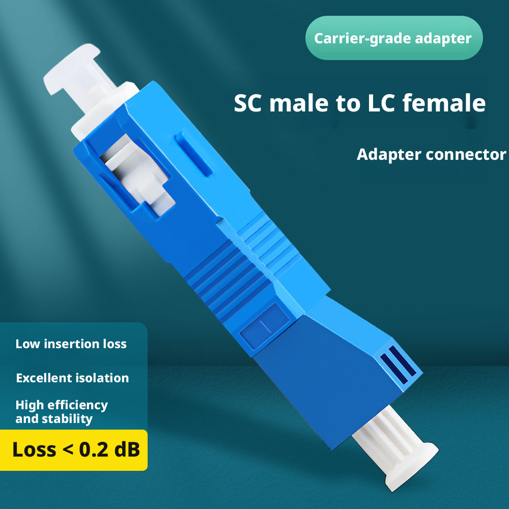 SC Male to LC Female Fiber Optic Adapter for Optical Power Meter and Visual Fault Locator-image-1101934821